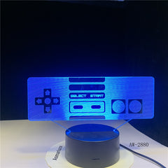 3D Led USB Game Switch Figure Table Lamp 7 Colors Visual Light Fixture Creative Kids Gifts Bedroom Decor NightLight AW-2880