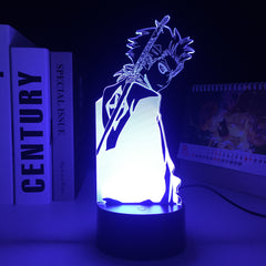 3D Night Light Anime Figure Bleach Toshiro Home Bedroom Table Decoration for Children's Festival Birthday Gifts Acrylic Bleach 7 Color Changes LED Lamp