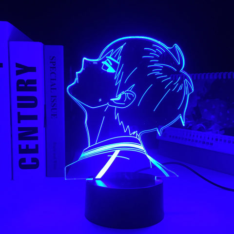 Anime Figure Haikyuu Tobio Kageyama 3D Night Light Home Bedroom Table Decoration for Children's Festival Birthday Gifts  7 Color Changes With Remote Control LED Lamp