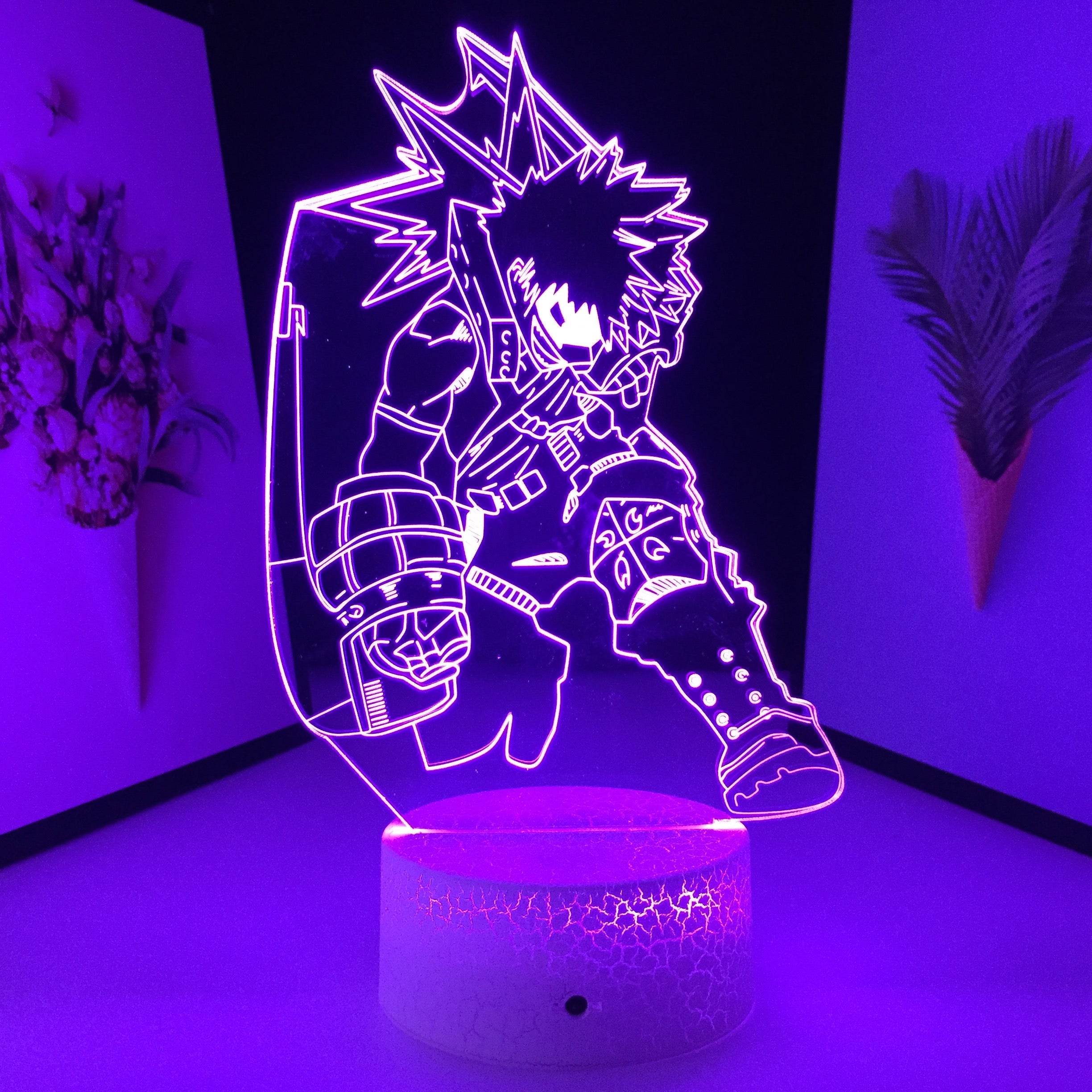 My Hero Academia LED Night Light Figure Series for Kids Gift Child Bedroom Decor Nightlight Color Changing Manga 3D Desk Lamp
