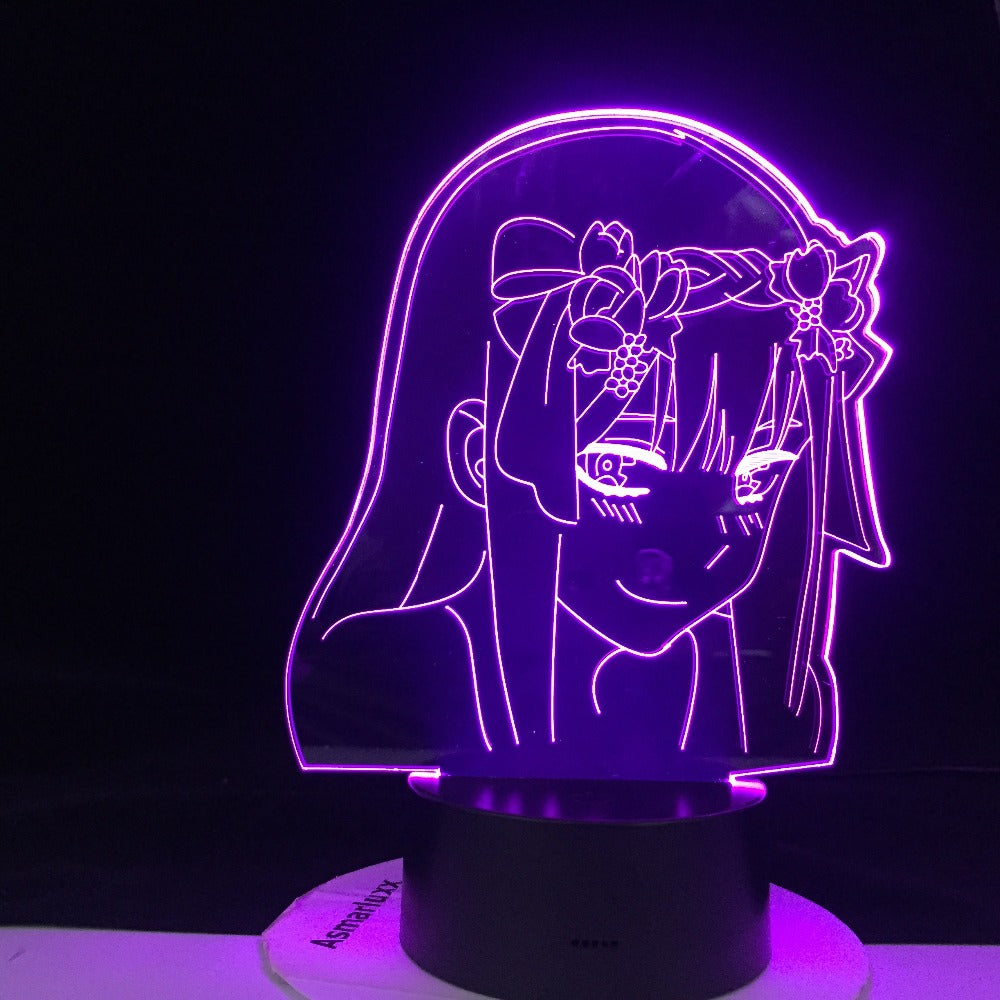 Zero Two Figure New Nightlight Kids Child Girls Bedroom Decor Light Manga Gift Anime 3d Lamp Night Light Lamp Dropship out
