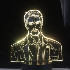 Reiner Braun for Bedroom Decor Light Kids Birthday Gift Attack on Titan 3d Lamp USB 3d Led Night Light Anime Attack on Titan