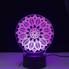 Artistic Modeling Abstract 3d Lamp 7 Color Led Night Lamps For Kids Touch Led Usb Table Lampara Lampe Baby Sleeping Nightlight