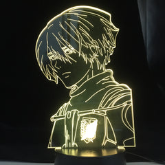 Shingeki No Kyojin 3d Light Anime Lamp Attack on Titan 4 Mikasa Ackerman Figure for Bedroom Decor Night Light Kids Birthday Gift