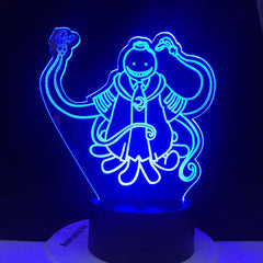 Assassination Classroom Koro Sensei Korosensei Figure Kid Night Light for Bedroom Decor Light Anime Gift for Child Table 3d Lamp
