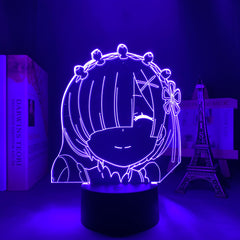 3d Anime Lamp Re Zero Starting Life In Another World LED Night Light for Room Decor Nightlight Gift Re Zero Rem Light