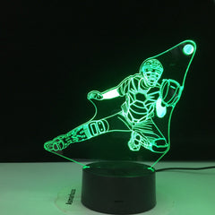 Baseball 3D Visual Lamp Colors Optical Illusion Touch Table Desk LED Night Light Great Kids Gift Home Decoration Dropshipping