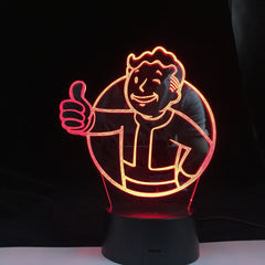 Game Fallout Shelter Colors Changing Nightlight Gift for Kids Child Bedroom Decoration Table Lamp 3d Led Night Light Bedside