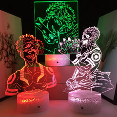 Jujutsu Kaisen Series Anime Figure Night Light  Bedroom Decoration Night Light Acrylic Manga Table Lamp 3D LED Light