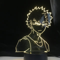 My Hero Academia Katsuki Bakugo Light Anime 3d Led Night Lamp Bakugo My Hero Academia for Room Decor Birthday Gift Manga Gadget