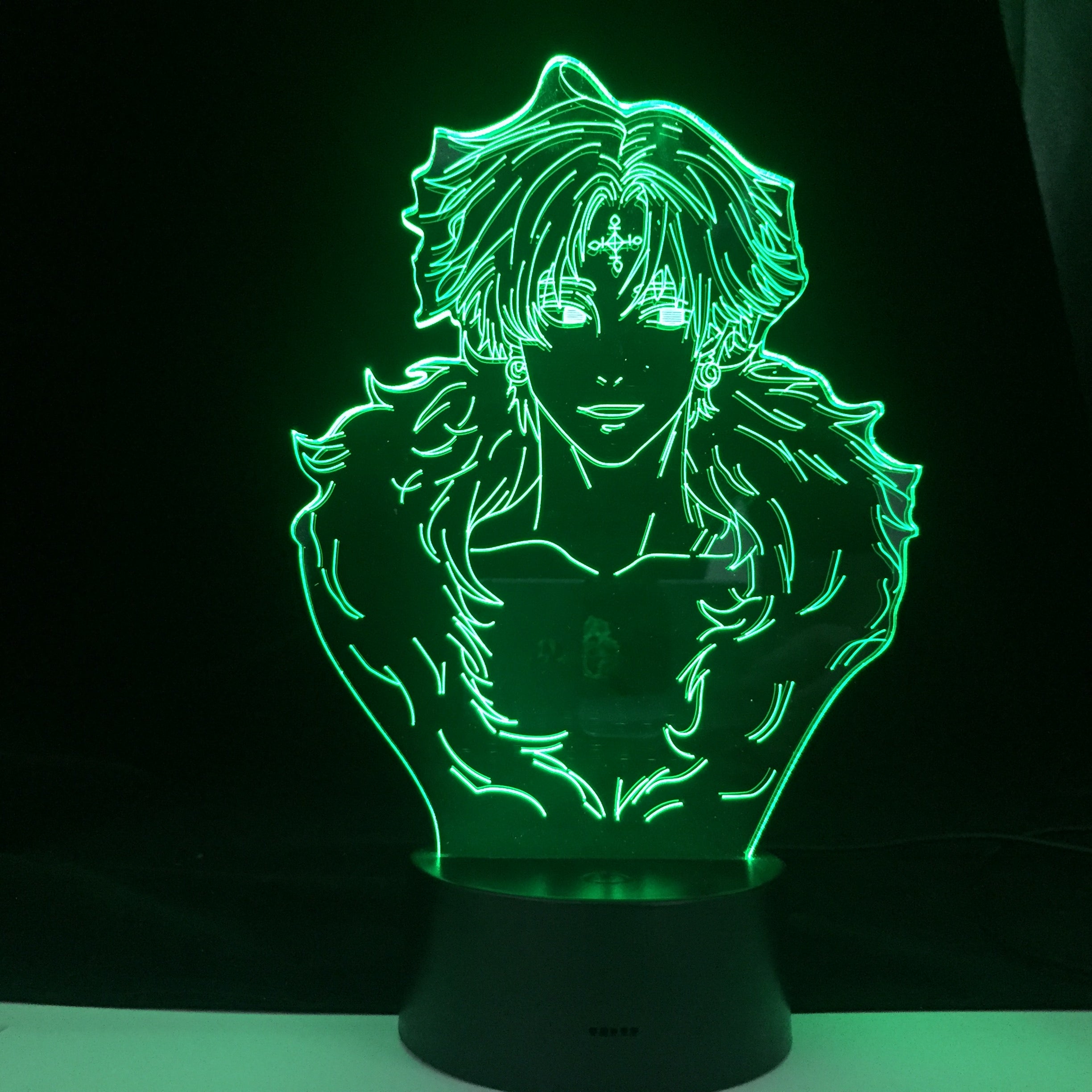 KURORO RUSIRUHERU Hunter X Character Image Cool 3d Led Night Lamp Family Party Atmosphere Night Light with Remote Control Gift