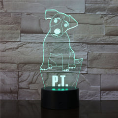 Dog PT 3D Lamp lovely Night Light for Children Bedroom Battery Nightlight Dropshipping Gift for Adult Led Night Light Unique2919