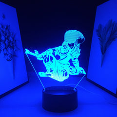 3D LED Night Light Game League of Legends Figure Yasuo Home Bedroom Table Decoration for Children's Festival Birthday Gifts Acrylic Lamp 7 Color Changes With Remote
