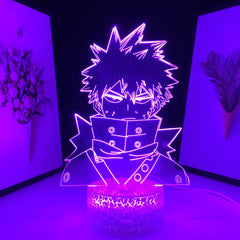 My Hero Academia LED Night Light Figure Series for Kids Gift Child Bedroom Decor Nightlight Color Changing Manga 3D Desk Lamp