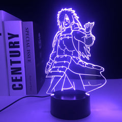 Anime Figure Madara 3D LED Night Light Home Decor Children's Festival Birthday gifts USB Link Charging 7 Color Changes With Remote Control Neon Lamp