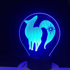 BAN FOX GREED 3d LED ANIME LAMP (THE SEVEN DEADLY SINS) Manga Gift Anime 3d Lamp Night Light Lamp Otaku Gift Fast Dropshipping