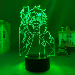 My Hero Academia Denki Kaminari 3D LED Lamp  Anime Figure Bedroom Desk Decoration Small Night Light for Children's Festival Birthday Gifts