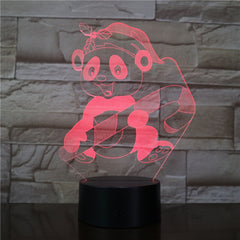 Cartoon Monkey 3D LED Nightlight Gift Bedside Usb Lamp Kids Service Modelling Table Baby Sleep Lighting Bedroom Decor AW-3322