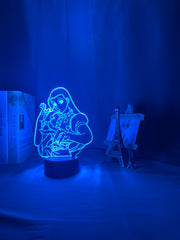 Acrylic Led Night Light Anime Hunter X Hunter Bedroom Decor Light for Kid Child Birthday Gift HXH Illumi Zoldyck Figure 3d Lamp