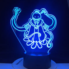 Assassination Classroom Koro Sensei Korosensei Figure Kid Night Light for Bedroom Decor Light Anime Gift for Child Table 3d Lamp