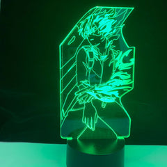 Anime My Hero Academia Shoto Todoroki for Bedroom Acrylic 3D Lamp Decor Nightlight Kids Fans Birthday Gift Manga Led Night Light