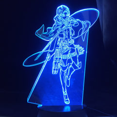 Levi Ackerman Anime 3d Lamp Attack on Titan light for Bedroom Decoration Kids Gift Attack on Titan LED Night Light Dropship
