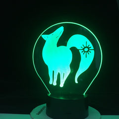 BAN FOX GREED 3d LED ANIME LAMP (THE SEVEN DEADLY SINS) Manga Gift Anime 3d Lamp Night Light Lamp Otaku Gift Fast Dropshipping