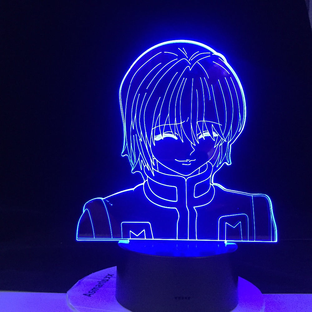 Kurapika Figure Acrylic Night Light Anime Gift Hunter X Hunter Lamp for Kid Bedroom Decor Lighting Childrens Room Nightlight