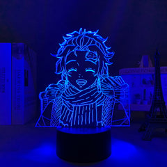 3D LED Lamp Anime  Demon Slayer Tanjiro Kamado Small Night Light for Kids  Home Bedroom Desk Decoration USB Charging