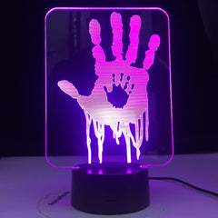 Death Stranding Hand Prints Video Game Led Night Light for Kids Room Decor Cool Gift for Child Gamer Nightlight Usb 3D Desk Lamp