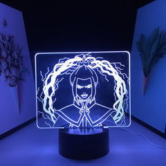 3D LED Night Light Avatar The Last Airbender Azula Home Bedroom Table Decoration for Children's Festival Birthday Gifts Acrylic 7 Color Changes