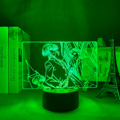 3D LED Lamp Anime Figure Manga Moriarty The Patriot Led Bedroom Desk Decoration Small Night Light for Children's Festival Birthday Gifts