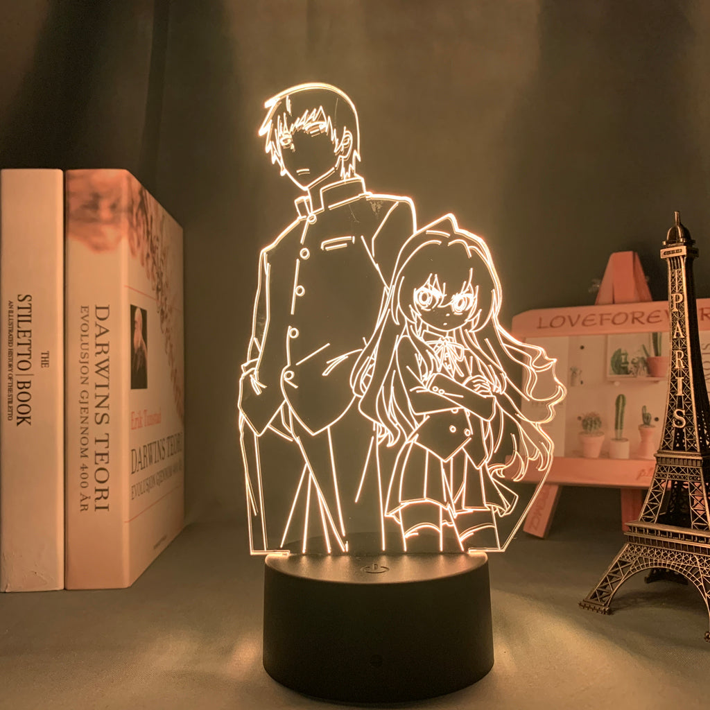 Toradora Led Light for Room Decoration Manga Night Light Birthday Gift Kids Bedroom Decor Table 3d Lamp Anime TIGER DRAGON