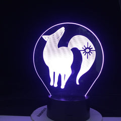 BAN FOX GREED 3d LED ANIME LAMP (THE SEVEN DEADLY SINS) Manga Gift Anime 3d Lamp Night Light Lamp Otaku Gift Fast Dropshipping