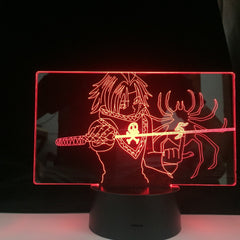 FEITAN PORTOR 3D LED ANIME LAMP HUNTER X HUNTer Anime light 3d 16 Colors Remote Control Change Led Night Light Home Decor Gift