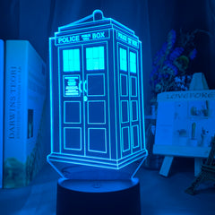 Doctor Who Call Box 3d Optical Led Night Light Lamp for Kids Bedroom Decoration Police Box Gift for Child Room Bedside Lamp