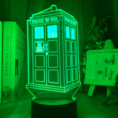 Doctor Who Call Box 3d Optical Led Night Light Lamp for Kids Bedroom Decoration Police Box Gift for Child Room Bedside Lamp