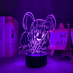 3D LED Lamp Anime Figure  High Rise Invasion Enis Bedroom Desk Decoration Small Night Light for Children's Festival Birthday Gifts Neon Lights With Remote