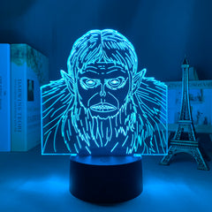 Anime Led Light Attack on Titan Beast Titan for Bedroom Decor Night Light Kid Birthday Gift Manga Shingeki No Kyojin 3d Lamp