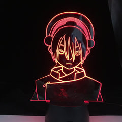 Toph Beifong Avatar the Last Airbender 3D Led 16 Colors Light Japanese Anime Remote Control Base Table Lamp Dropshipping