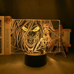 Acrylic 3d Lamp Attack on Titan Levi Ackerman for Home Room Decor Light Child Gift Attack on Titan LED Night Light Anime