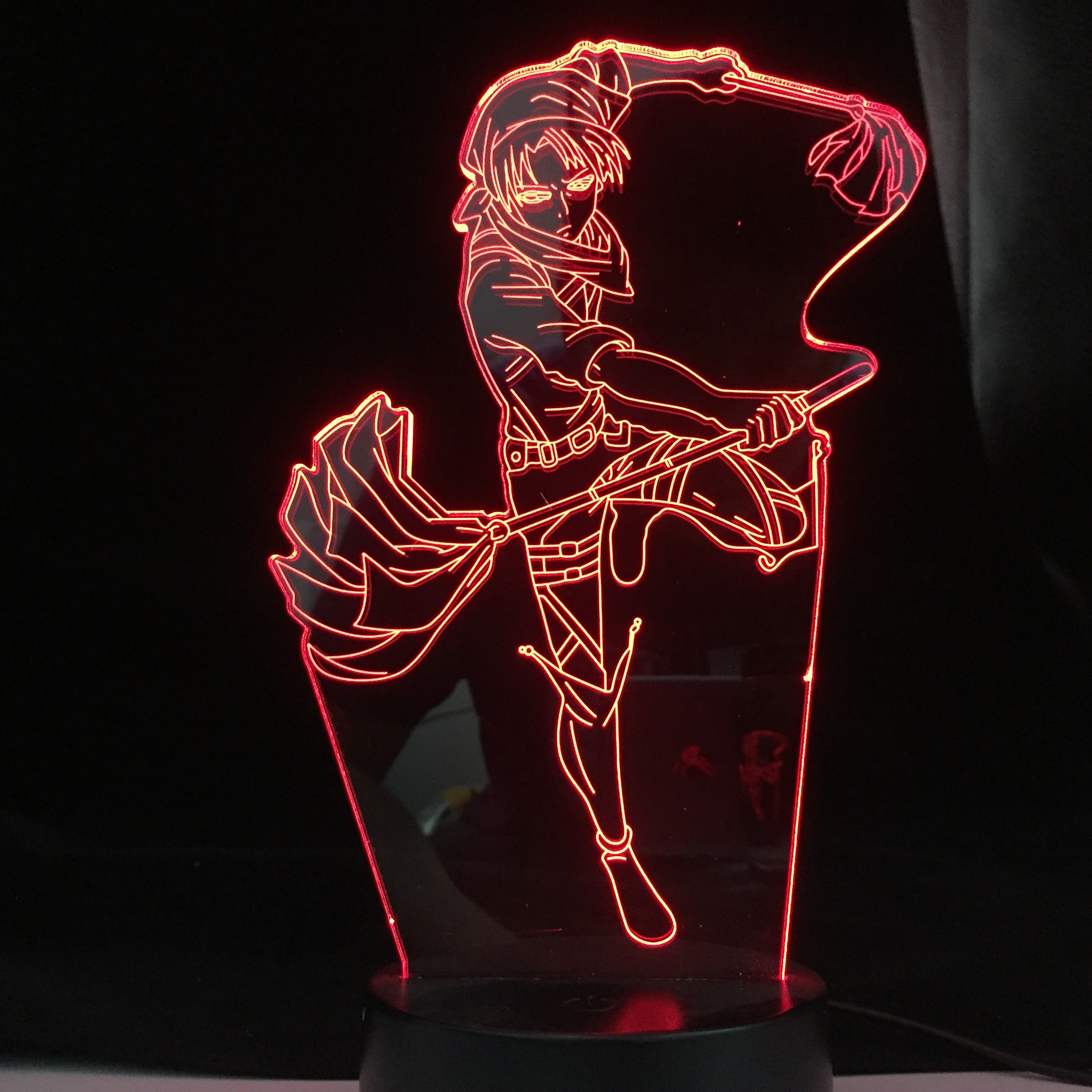 Levi Ackerman Acrylic 3d Lamp Attack on Titan for Home Room Decor Light Child Gift Levi Ackerman LED Night Light Anime