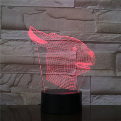 3D LED Lamp Dog Illusion Night Light Visual USB Cable Bedroom Desk Table Home Decor Creative For Kids Christmas Gift 2584