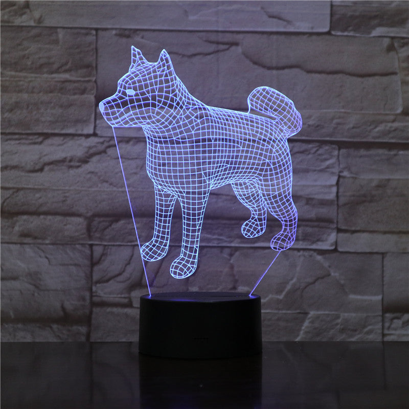 Bull Terrier Dog 3D Lampen 7 Color USB Night Lamp LED for Kids Birth Creative Bedside Decor Gift Support Free Dropshipping 1910