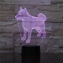Bull Terrier Dog 3D Lampen 7 Color USB Night Lamp LED for Kids Birth Creative Bedside Decor Gift Support Free Dropshipping 1910