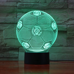 Football 27 - 3D Optical Illusion LED Lamp Hologram