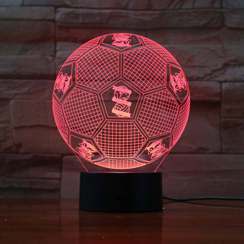 Football 30 - 3D Optical Illusion LED Lamp Hologram