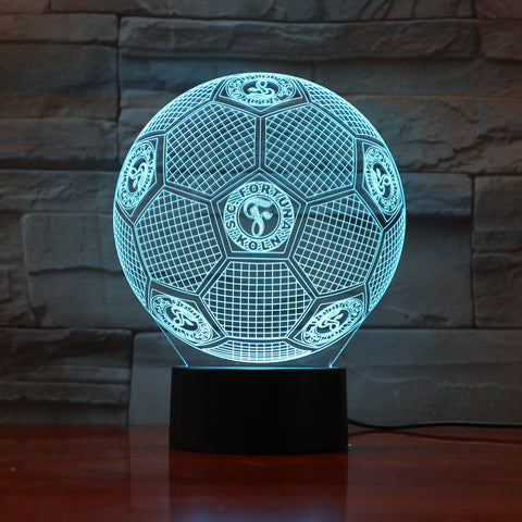 Football 11 - 3D Optical Illusion LED Lamp Hologram