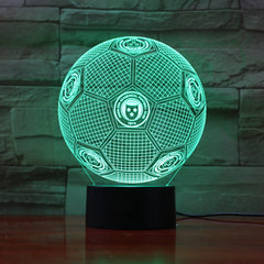 Football 12 - 3D Optical Illusion LED Lamp Hologram