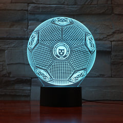 Football 12 - 3D Optical Illusion LED Lamp Hologram